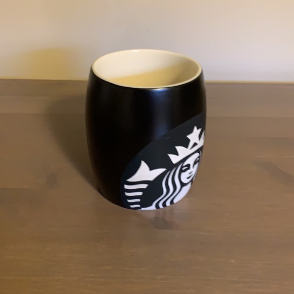Starbucks Black and White Ceramic Siren Logo Mug - Picture 5 of 7
